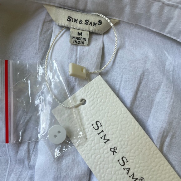 White sleeveless button down preppy crop top - Picture 7 of 10